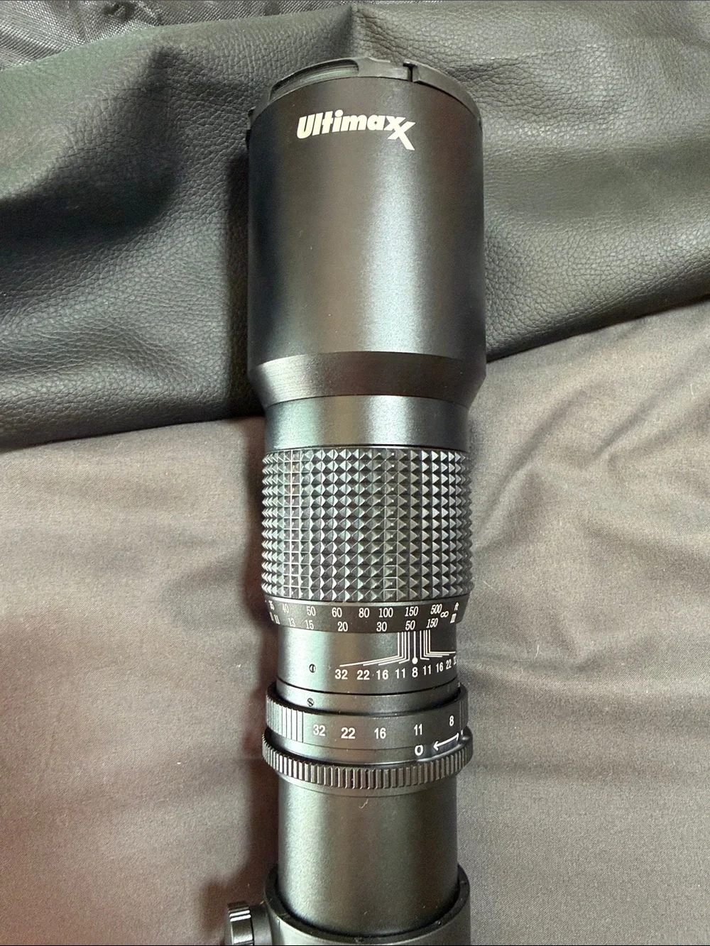 Black Telephoto Camera Lens with Tripod Kit